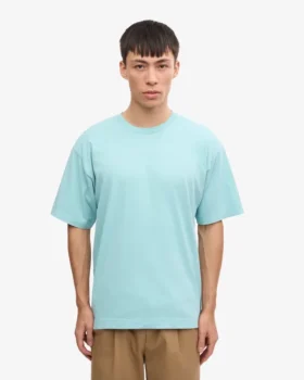 Oversize-T-Shirt aus Bio-Baumwolle – Tealblau