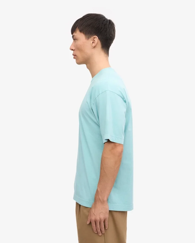 Oversize-T-Shirt aus Bio-Baumwolle – Tealblau