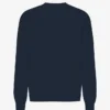 Oversized Bio-Langarm-T-Shirt – Marineblau