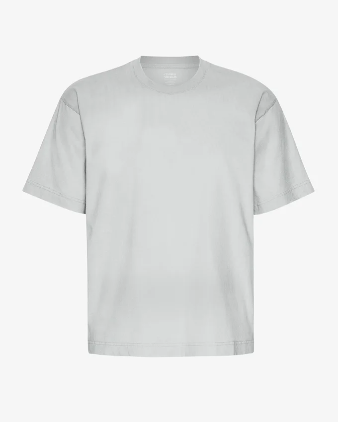 Oversized-Bio-T-Shirt – Ausgewaschenes Grau