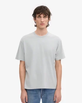 Oversized-Bio-T-Shirt – Ausgewaschenes Grau