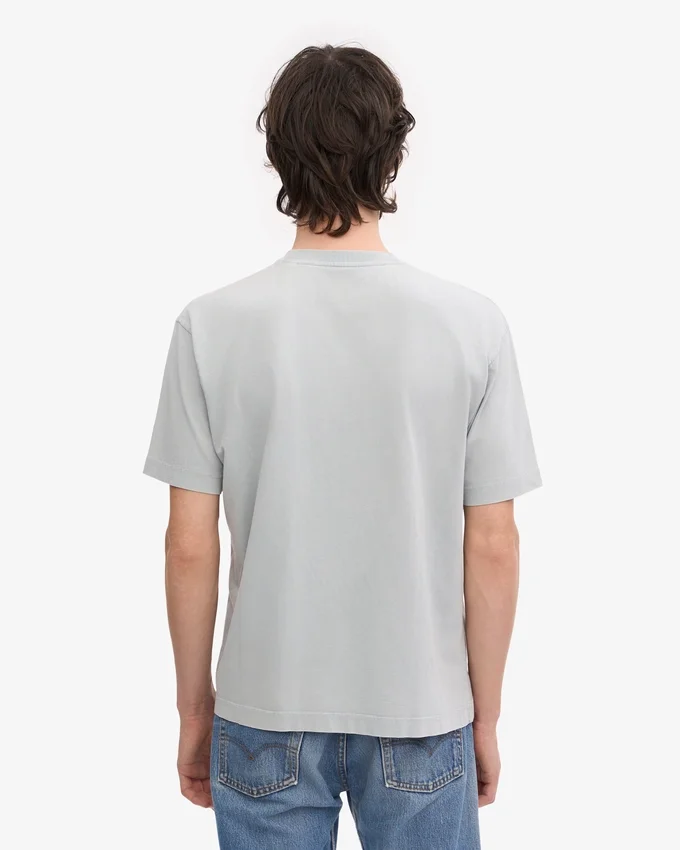 Oversized-Bio-T-Shirt – Ausgewaschenes Grau