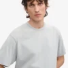 Oversized-Bio-T-Shirt – Ausgewaschenes Grau