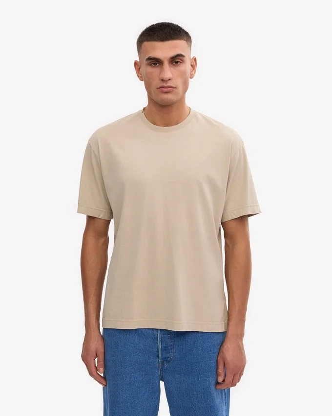Oversized-Bio-T-Shirt – Austerngrau