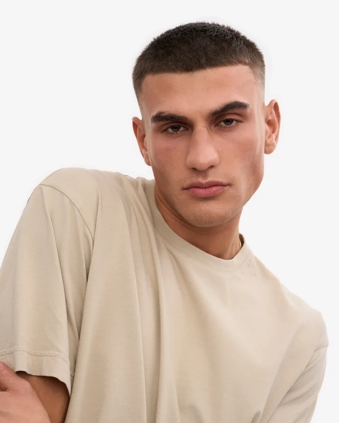 Oversized-Bio-T-Shirt – Austerngrau