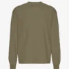 Oversized Bio-T-Shirt mit langen Ärmeln – Staubiges Oliv