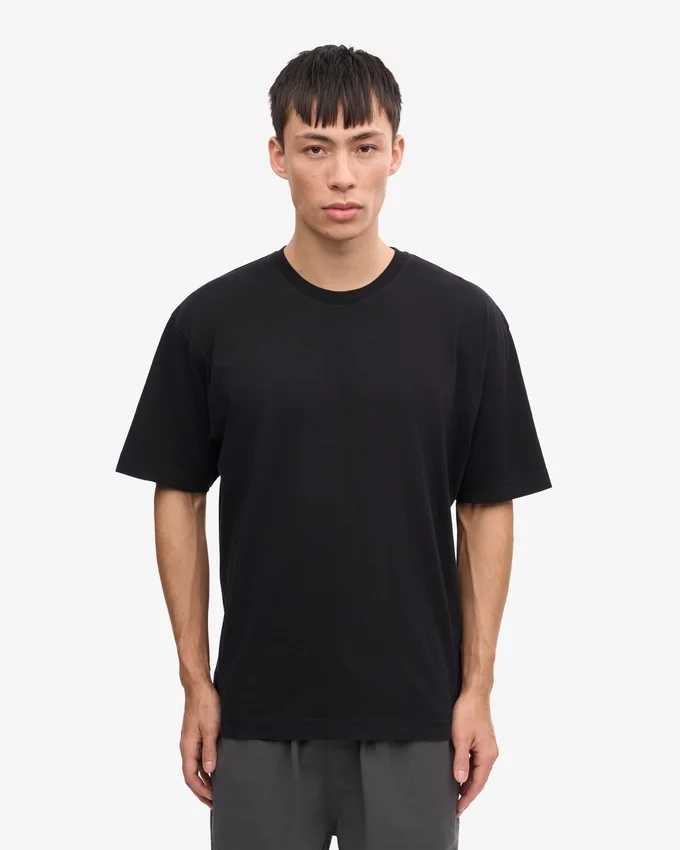 Oversized-Bio-T-Shirt – Tiefschwarz
