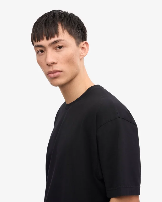 Oversized-Bio-T-Shirt – Tiefschwarz