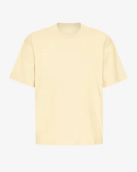 Oversized-Bio-T-Shirt – Zartgelb