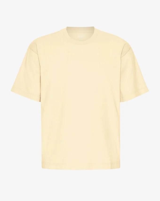 Oversized-Bio-T-Shirt – Zartgelb