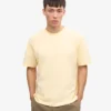 Oversized-Bio-T-Shirt – Zartgelb