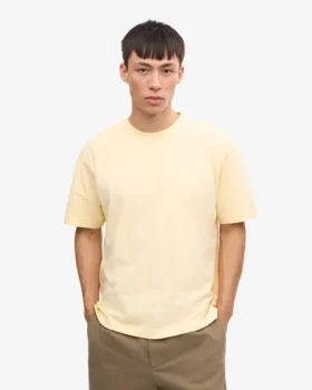 Oversized-Bio-T-Shirt – Zartgelb