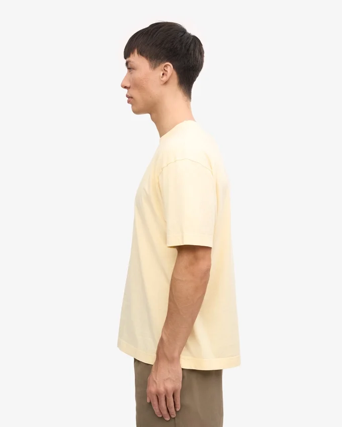 Oversized-Bio-T-Shirt – Zartgelb