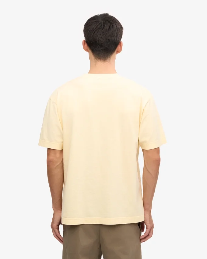 Oversized-Bio-T-Shirt – Zartgelb