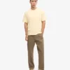 Oversized-Bio-T-Shirt – Zartgelb