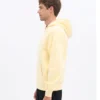 Oversized-Kapuzenjacke aus Bio-Baumwolle mit Reißverschluss – zartgelb