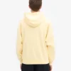 Oversized-Kapuzenjacke aus Bio-Baumwolle mit Reißverschluss – zartgelb