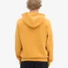 Oversized-Kapuzenjacke aus Bio-Merinowolle mit Reißverschluss – gebranntes Gelb