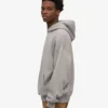 Oversized-Kapuzenpullover aus Bio-Baumwolle – Meliert-Grau