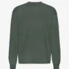 Oversized-Langarm-T-Shirt aus Bio-Baumwolle – Mitternachtsgrün