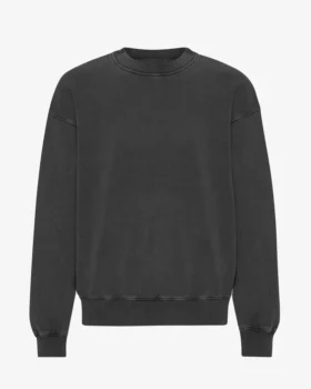 Oversized-Pullover aus Bio-Baumwolle – Faded Black