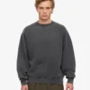 Oversized-Pullover aus Bio-Baumwolle – Faded Black