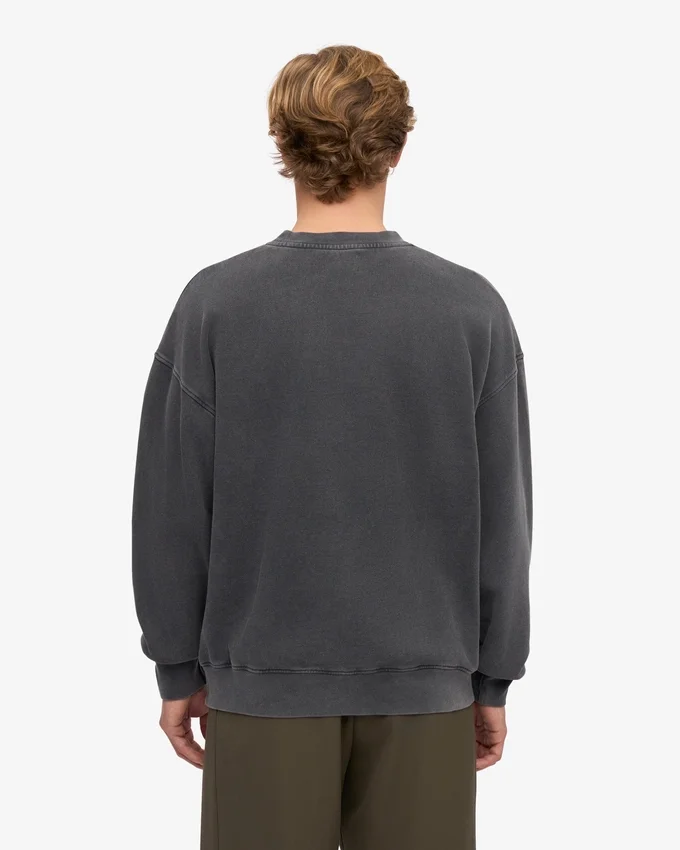 Oversized-Pullover aus Bio-Baumwolle – Faded Black