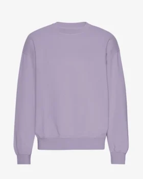 Oversized-Pullover aus Bio-Baumwolle – Jade-Lila