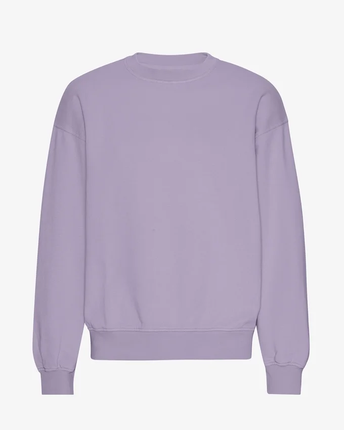 Oversized-Pullover aus Bio-Baumwolle – Jade-Lila