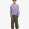 Oversized-Pullover aus Bio-Baumwolle – Jade-Lila