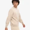 Oversized-Pullover aus Merinowolle – Elfenbeinweiß