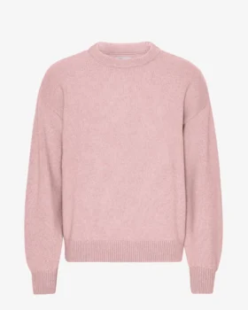 Oversized-Pullover aus Merinowolle – Faded Pink