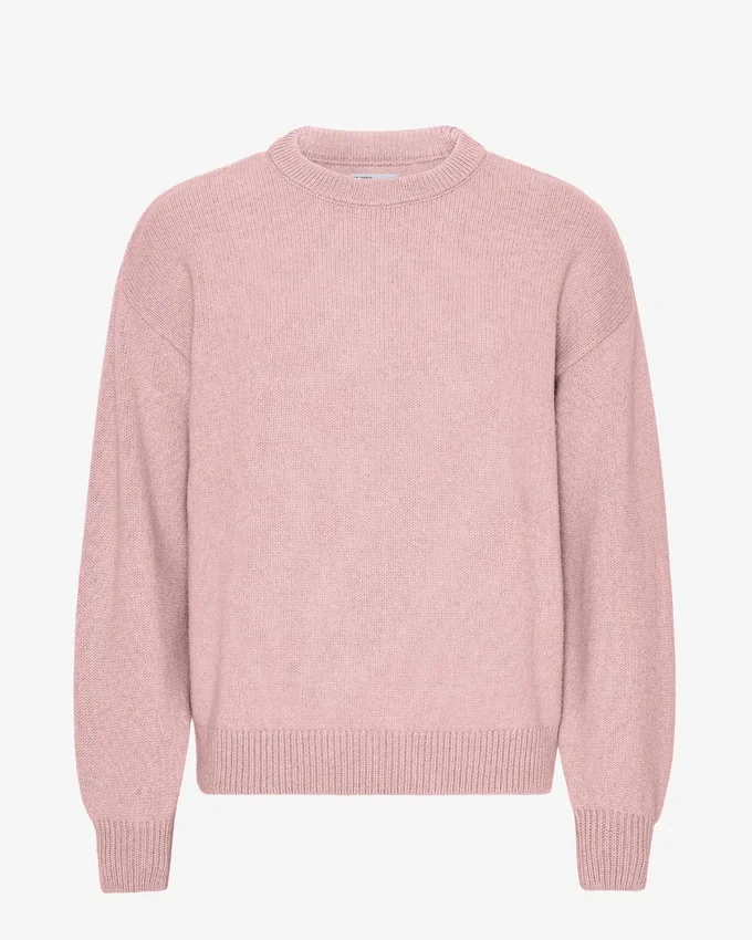 Oversized-Pullover aus Merinowolle – Faded Pink