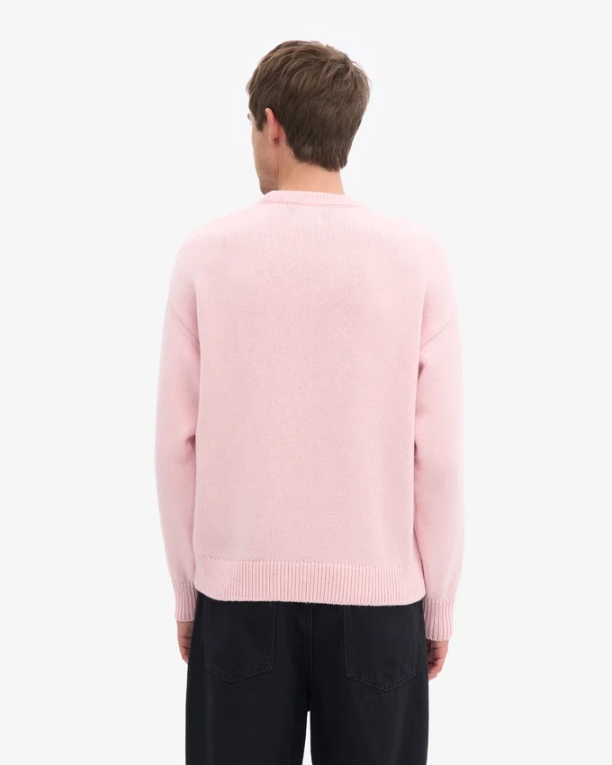 Oversized-Pullover aus Merinowolle – Faded Pink
