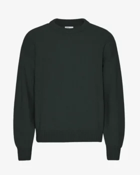 Oversized-Pullover aus Merinowolle – Jägergrün