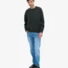 Oversized-Pullover aus Merinowolle – Jägergrün