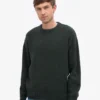 Oversized-Pullover aus Merinowolle – Jägergrün