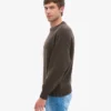 Oversized-Pullover aus Merinowolle – Kaffeebraun