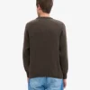Oversized-Pullover aus Merinowolle – Kaffeebraun