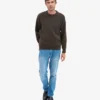 Oversized-Pullover aus Merinowolle – Kaffeebraun