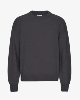Oversized-Pullover aus Merinowolle – Lavagrau