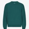 Oversized-Pullover aus Merinowolle – Ozeangrün