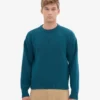 Oversized-Pullover aus Merinowolle – Ozeangrün