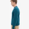 Oversized-Pullover aus Merinowolle – Ozeangrün