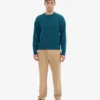 Oversized-Pullover aus Merinowolle – Ozeangrün