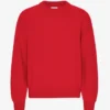 Oversized-Pullover aus Merinowolle – Scharlachrot