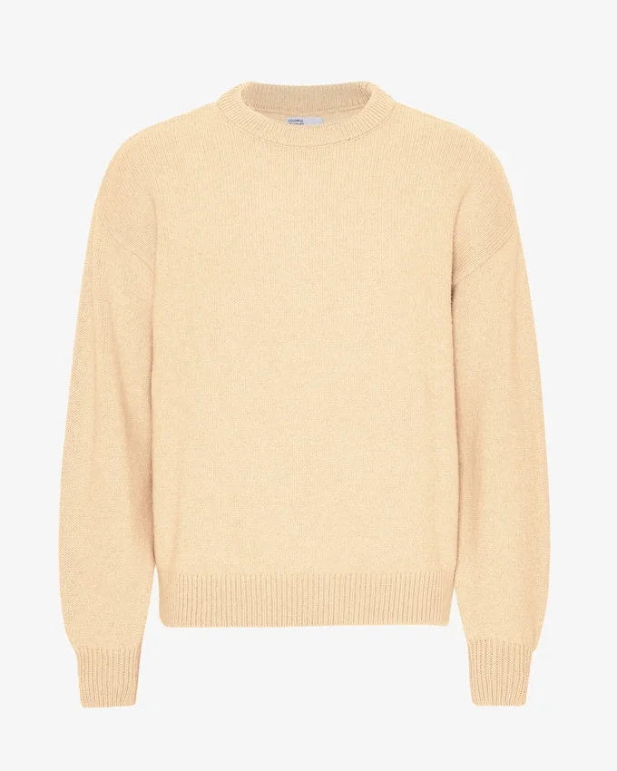 Oversized-Pullover aus Merinowolle – Soft Yellow