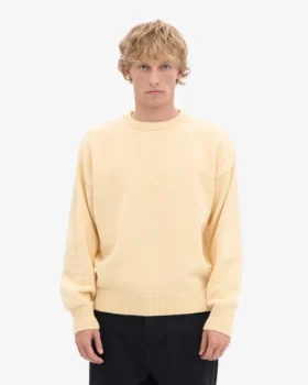 Oversized-Pullover aus Merinowolle – Soft Yellow