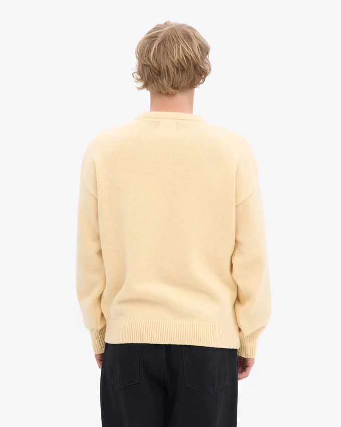 Oversized-Pullover aus Merinowolle – Soft Yellow