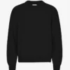 Oversized-Pullover aus Merinowolle – Tiefschwarz